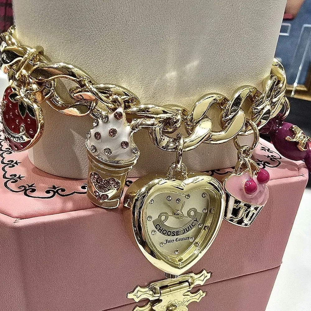 Juicy Couture Gold‎ Charm Bracelet Watch
